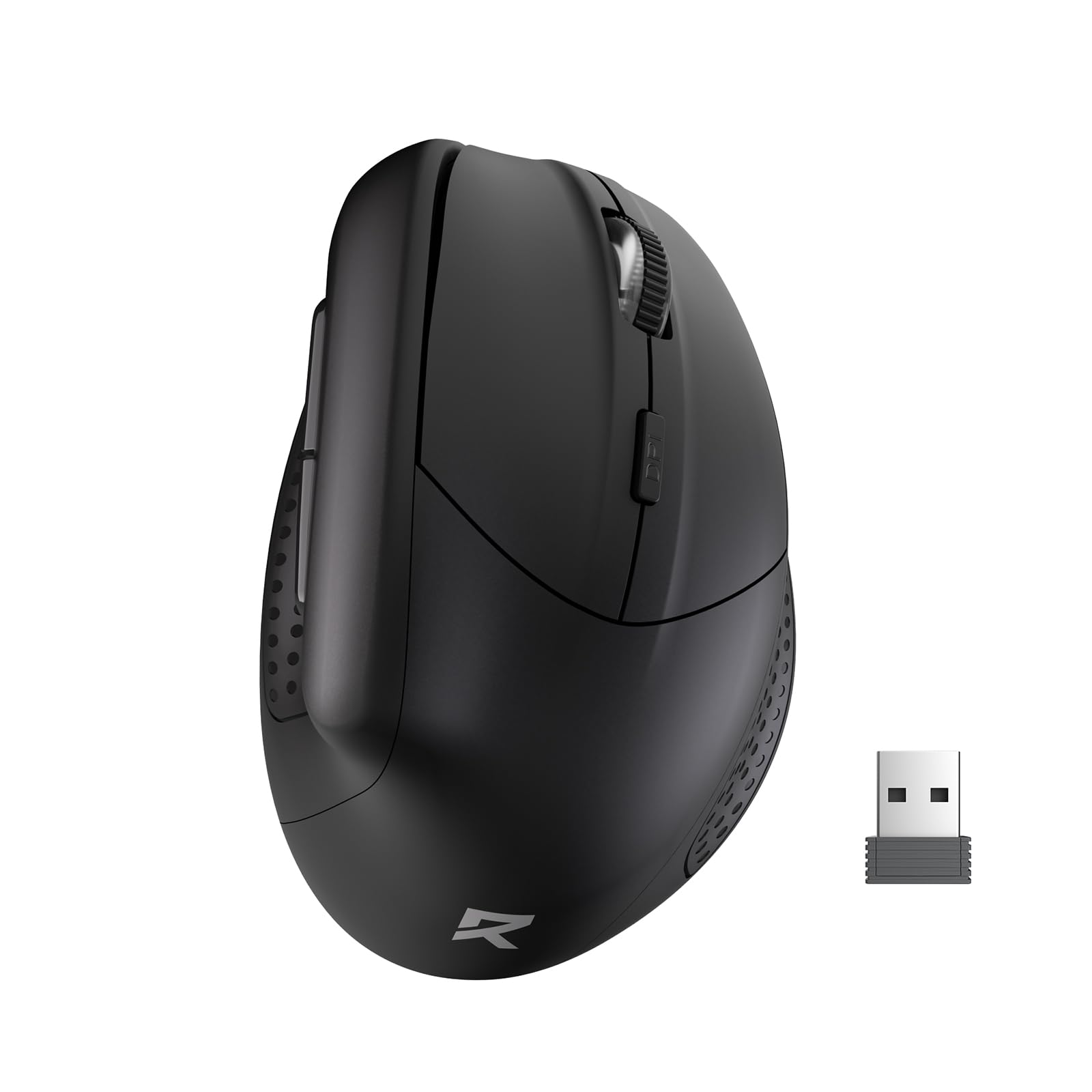 Redragon BM-4033 Wireless Vertical Ergonomic Mouse, 2.4GHz Connection, 5 Levels Up to 4000 DPI, Auto Power Saving Mice for Laptop, Desktop, PC, Black-image-32