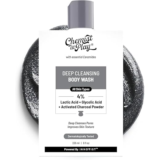 Play Charcoal Exfoliating Body Wash - 236ml
