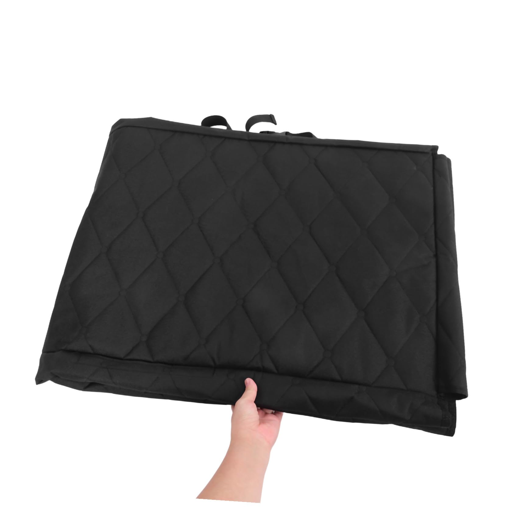 Funda para Asiento Trasero de Coche para Perro, Hamaca Negra Solapas Laterales Plegables, Base Antideslizante Resistente a Arañazos, Protector para SUV y Camiones, Accesorio