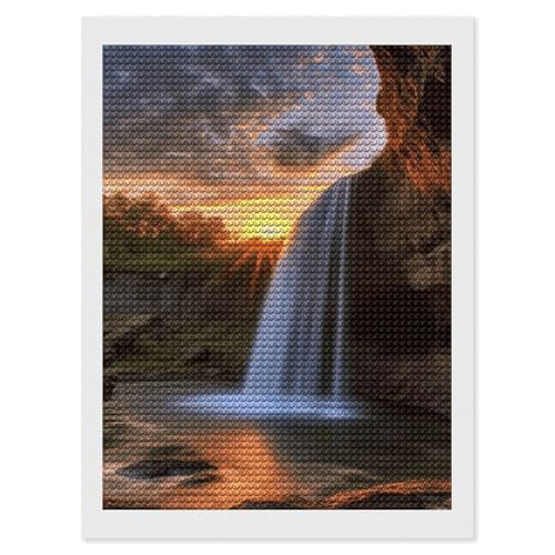 Kit créatif cascade pour réussir facilement votre première décoration murale 5D