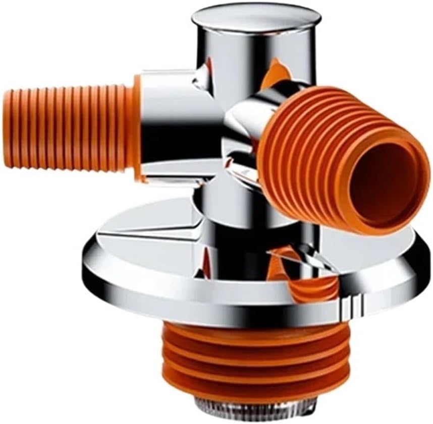 Washing Machine Floor Drain Pipe Tee 2 in 1 Deodorant Wash Machine Sewer Basin Sink Elbow Pipe Connector Bathroom Accessories(Set 1)