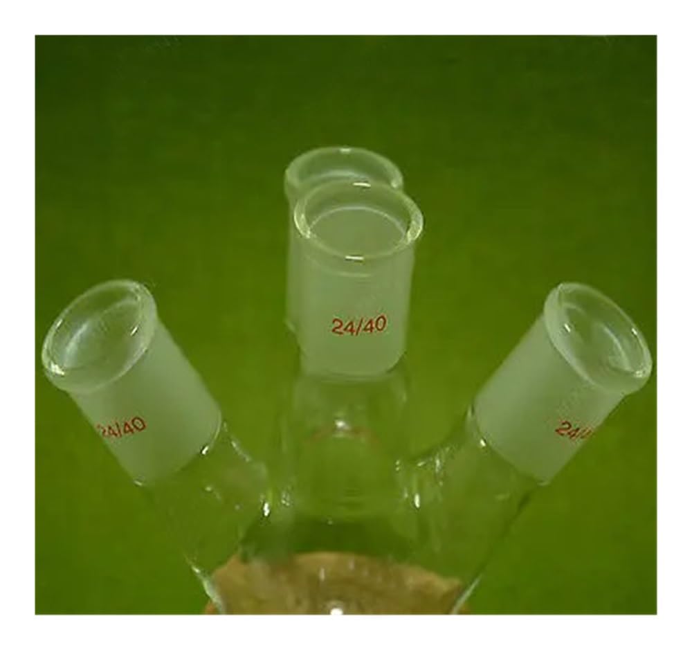 Ballon à fond rond 4 cols de 100 ml, joint 24/40, paroi épaisse, ballon en verrerie laboratoire Équipements de laboratoire