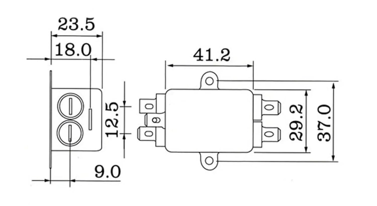 EMI Filter CW1B-10A-L 10A 115V 250V CW1B 50/60Hz