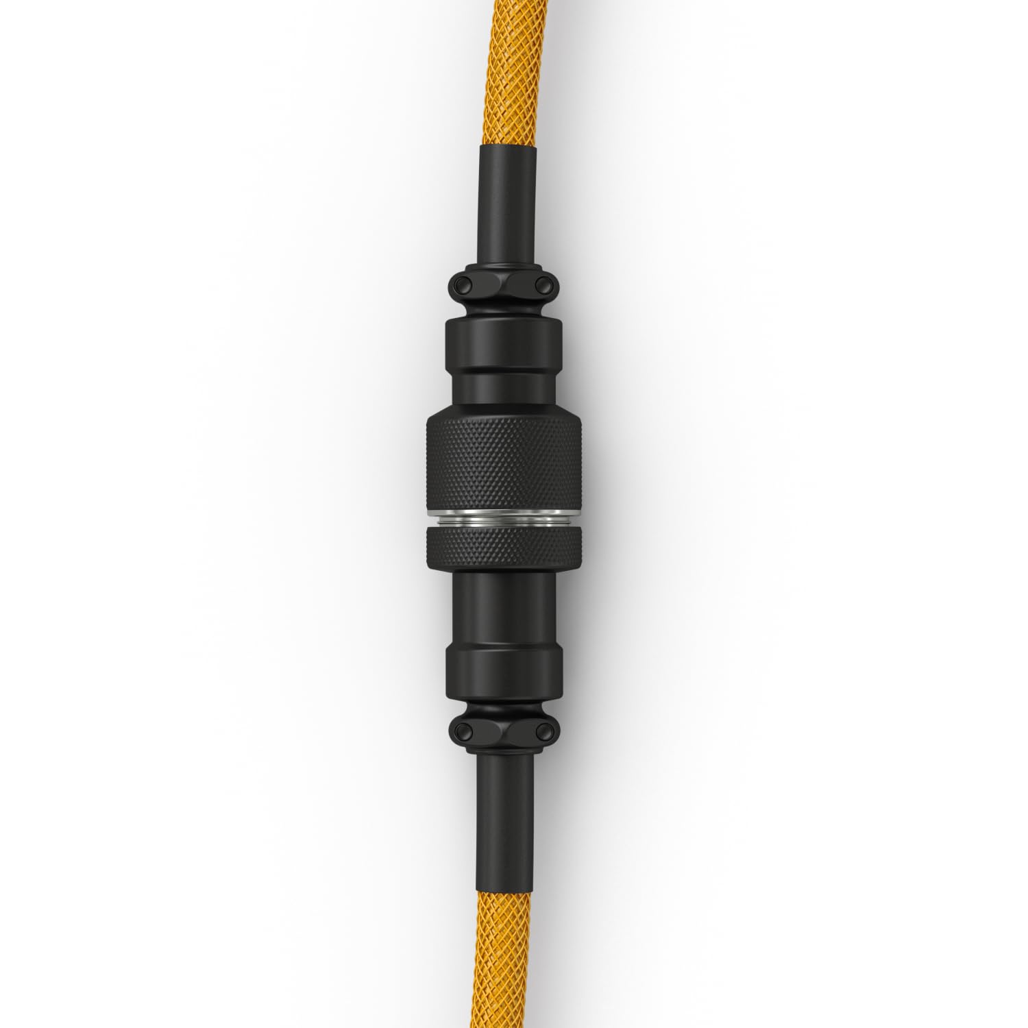 GLORIOUS Gaming - Cavo Spiralato Premium per Tastiere Gold, USB-A (PC) a USB-C (Tastiera) placcato oro, anti-intreccio, rivestimento intrecciato doppio, connettore aviator a 5 pin
