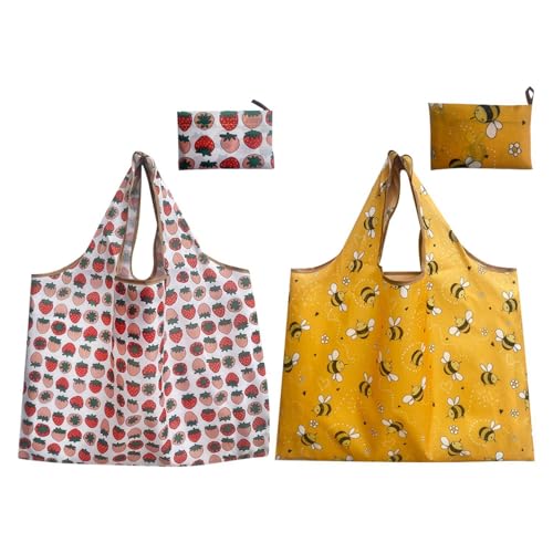 GTYHH Bolsa De Compras Plegable De 2 Partes, Bolsa De Tela Oxford con Gran Capacidad, Bolso Creativo Portátil, Bolsas De Almacén Al Aire Libre.