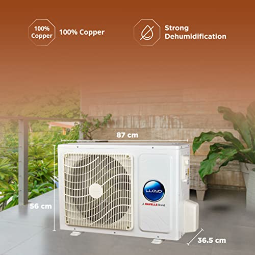 Image of Lloyd 1.2 Ton 5 Star Inverter Split AC (5 in 1 Convertible, 100% Copper, Anti-Viral + PM 2.5 Filter, 2023 Model, White with Graphic Design, GLS12I5FWGCV)