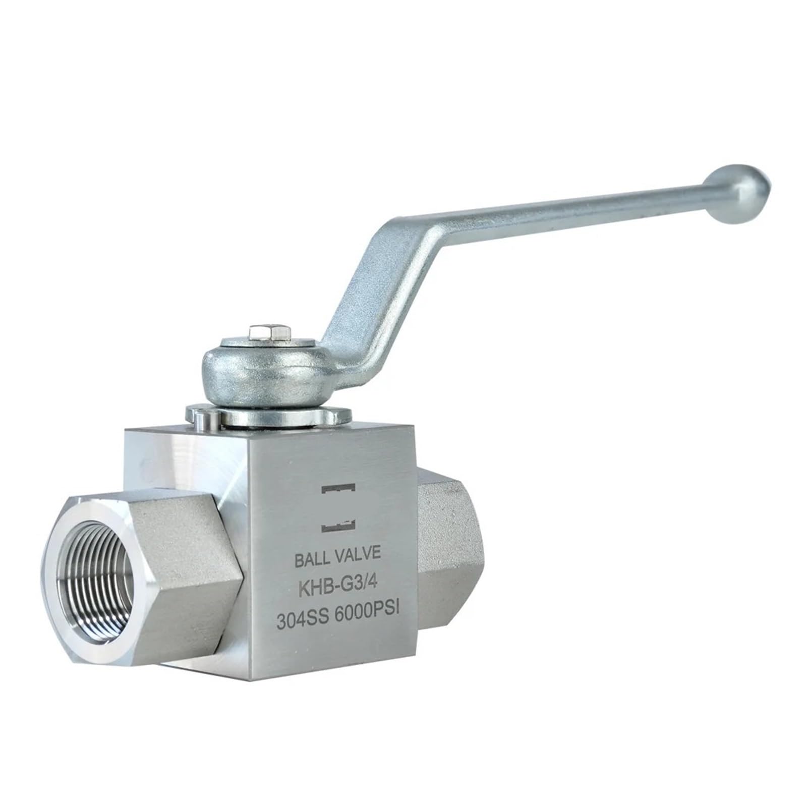 Válvula de Bola hidráulica Resistente a la corrosión Acero Inoxidable 304 con Rosca Interna 1/2" (1 Unidad)