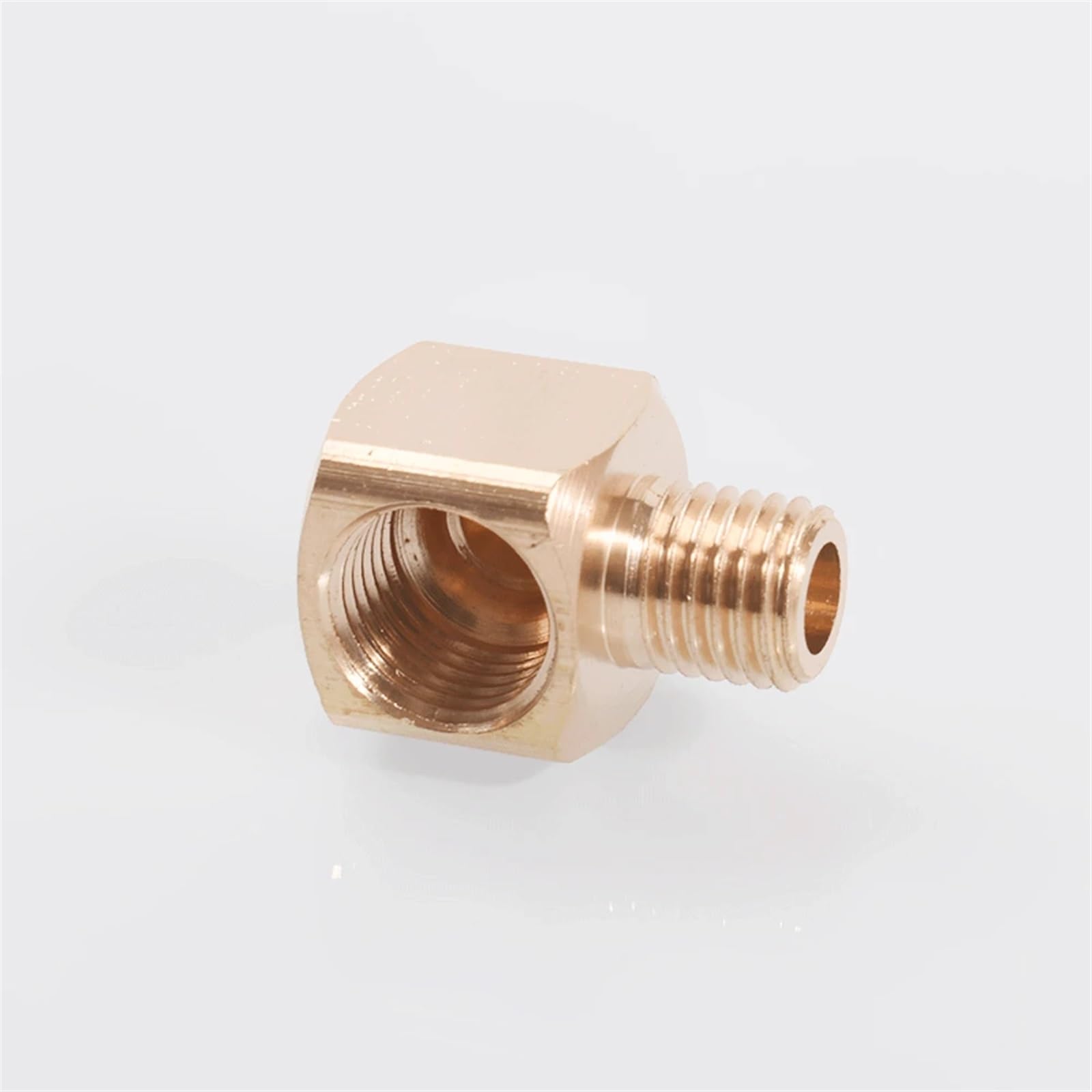 accesorios de conexión de tubería, Conector acoplador de latón macho hembra BSP, bloque de tubería de lubricación por agua, conector acodado, accesorio de tubería(SQUARE-FEMALE TO MALE M10x1mmx1l8 Bsp