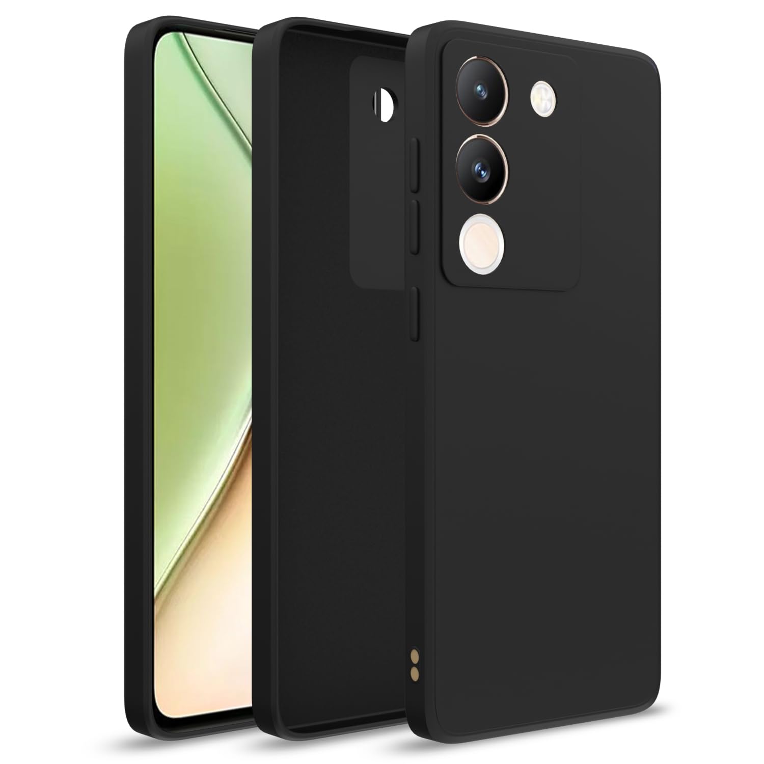Pikkme Vivo Y200 5G Back Cover Soft Matte Liquid Silicone TPU | Camera Protection | Shockproof Slim Back Case for Vivo Y200 5G (Black) (B0CV7NK4SY) Amazon Price History, Amazon Price Tracker