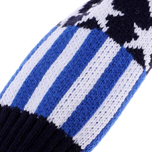 Baosity 3 peças de capas de golfe para motorista, fairway, madeira de tricô, pompom, cabeça, acessór
