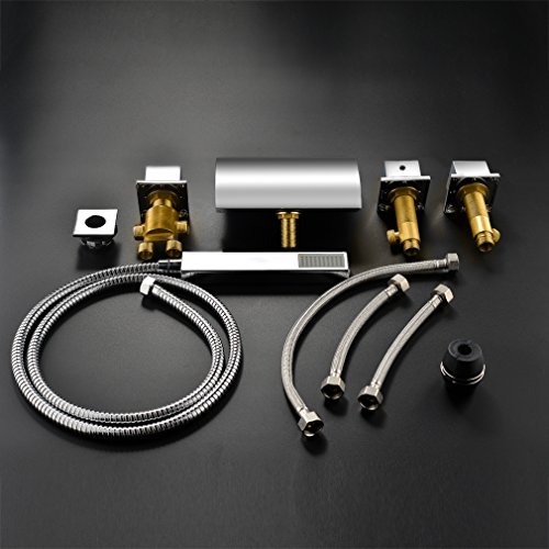 Auralum Set Rubinetto Vasca da Bagno a 5 Pezzi con...