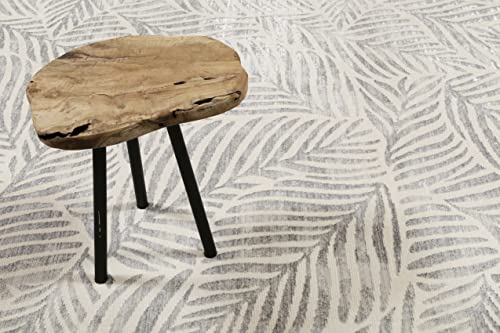 Wecon Home Moderner Esprit Kurzflor Teppich für Wohnzimmer, Schlafzimmer und Kinderzimmer - Victoria (160 x 225 cm, grau meliert)