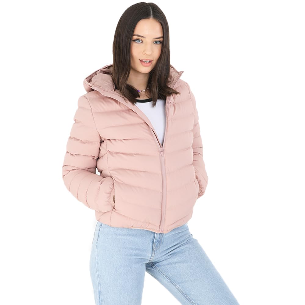 BRAVE SOUL Ladies Grant Padded Hooded Puffer Jacket