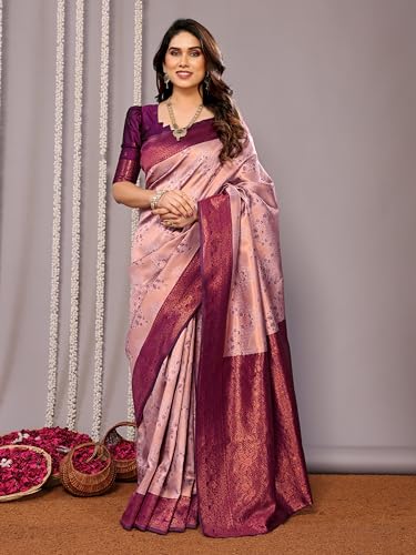 Image of Avantika Fashion Women's Kanjivaram Style Soft Silk Banarasi Sarees With Blouse Piece For Women