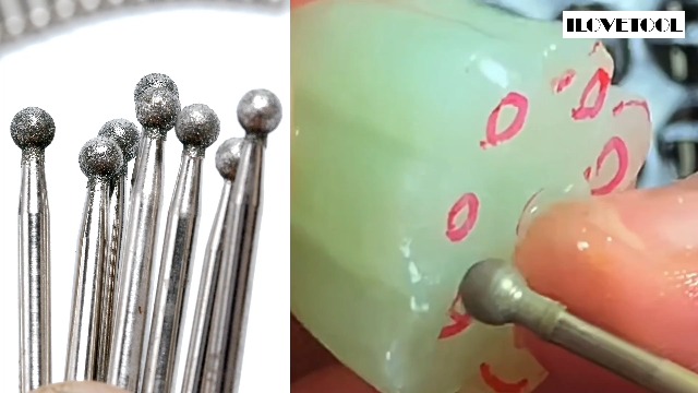 Puntas de diamante bola 8mm pack 10 piezas miniatura 5