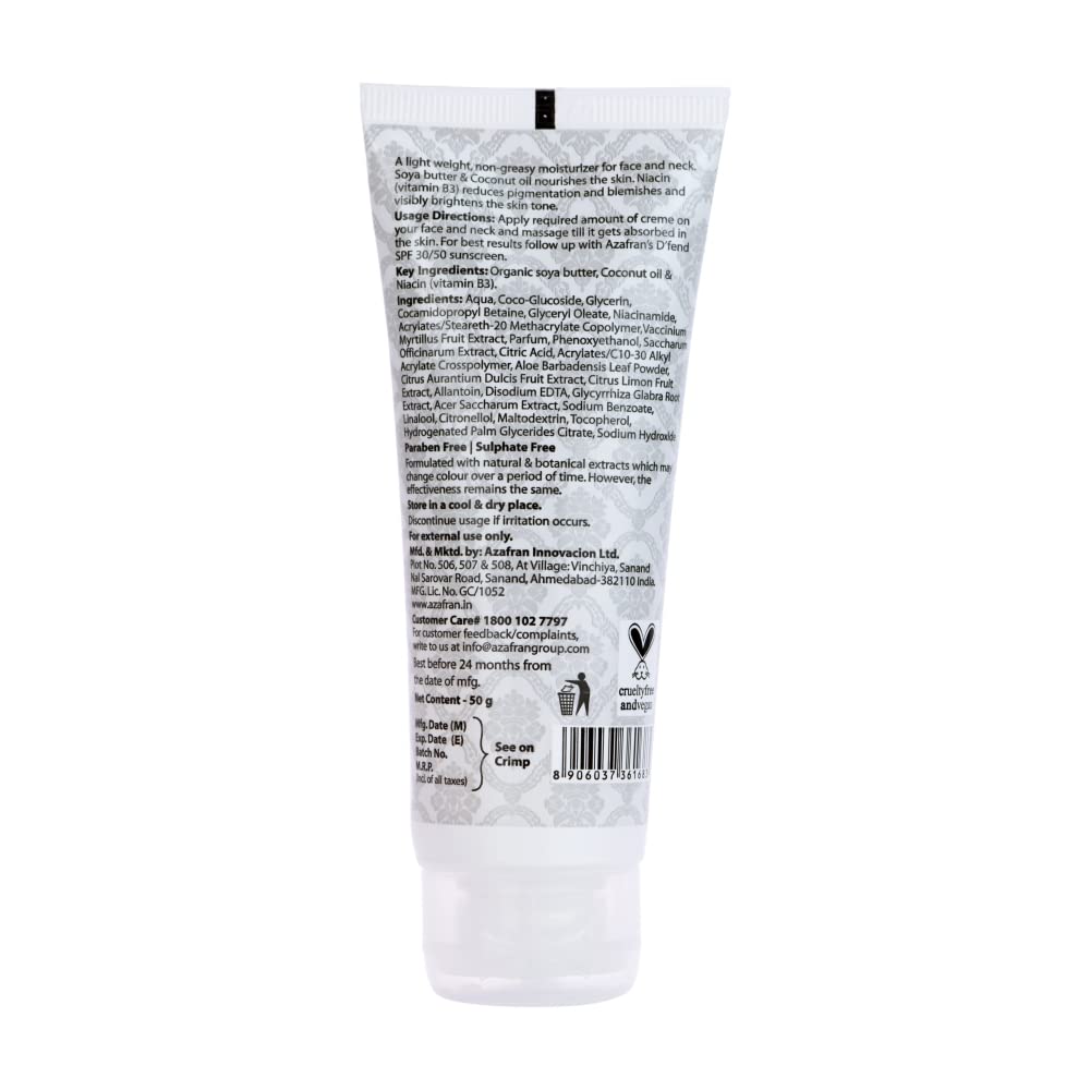 Azafran Organics Skin Brightening Face Creme : Beauty & Personal Care
