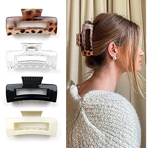 Kavya Jumbo Square Hair Claw Clips Cover