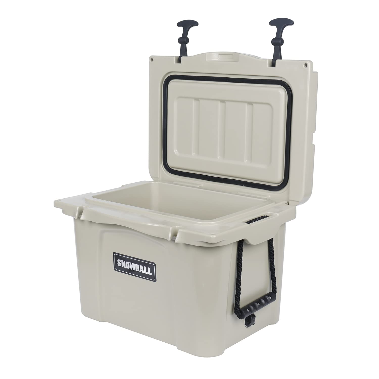 Snowball Portable Cooler with Handle, Hard Rotomolded Insulation Ice Chest for Camping, Fishing, Hunting, BBQs & Outdoor Activities