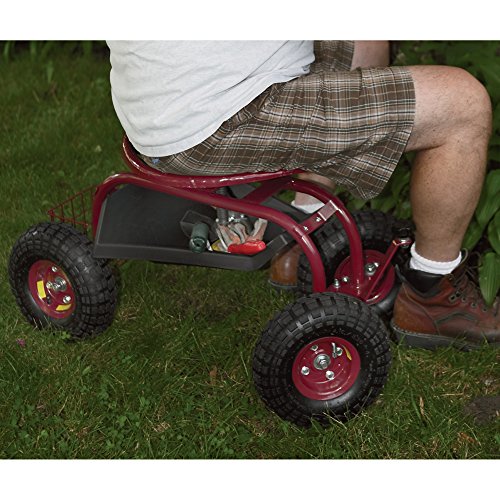 Ironton Rolling Garden Seat With Turnbar #TOP4
