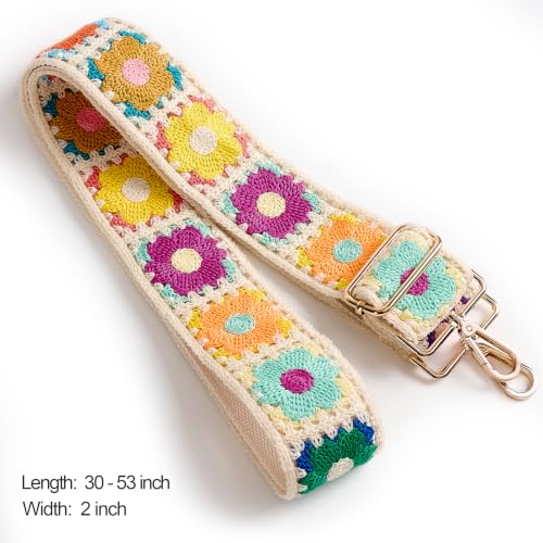 Image of chushui Knit Purse Strap,Replacement Crossbody Wide Adjustable Shoulder Strap for Bag Handbag