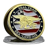 USA Navy-Seal Challenge Coin – Sea Land Air, Military Collector Coin, for Veterans & Navy Seal Fans