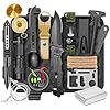 Gifts for Men Him Dad, Survival Kit and Equipment 25 Pcs, Valentines Gifts for him, Christmas Stocking Stuffers,Camping Essentials, Survival Gear, Cool Gadgets for Men