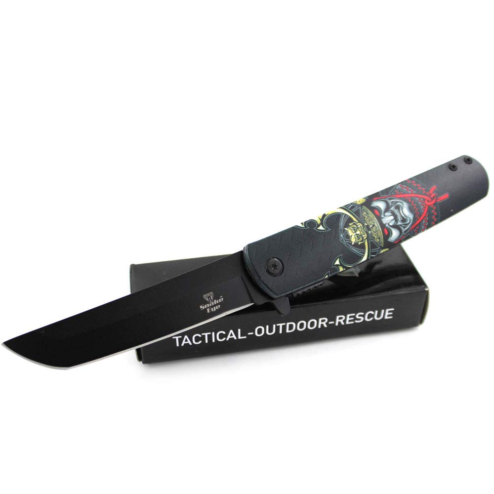 Snake Eye Tactical Every Day Carry Fantasy Design Folding Knife|Outdoor Survival Pocket Knife | Small one- Hand Knife Made of Stainless Steel Blade (SA)