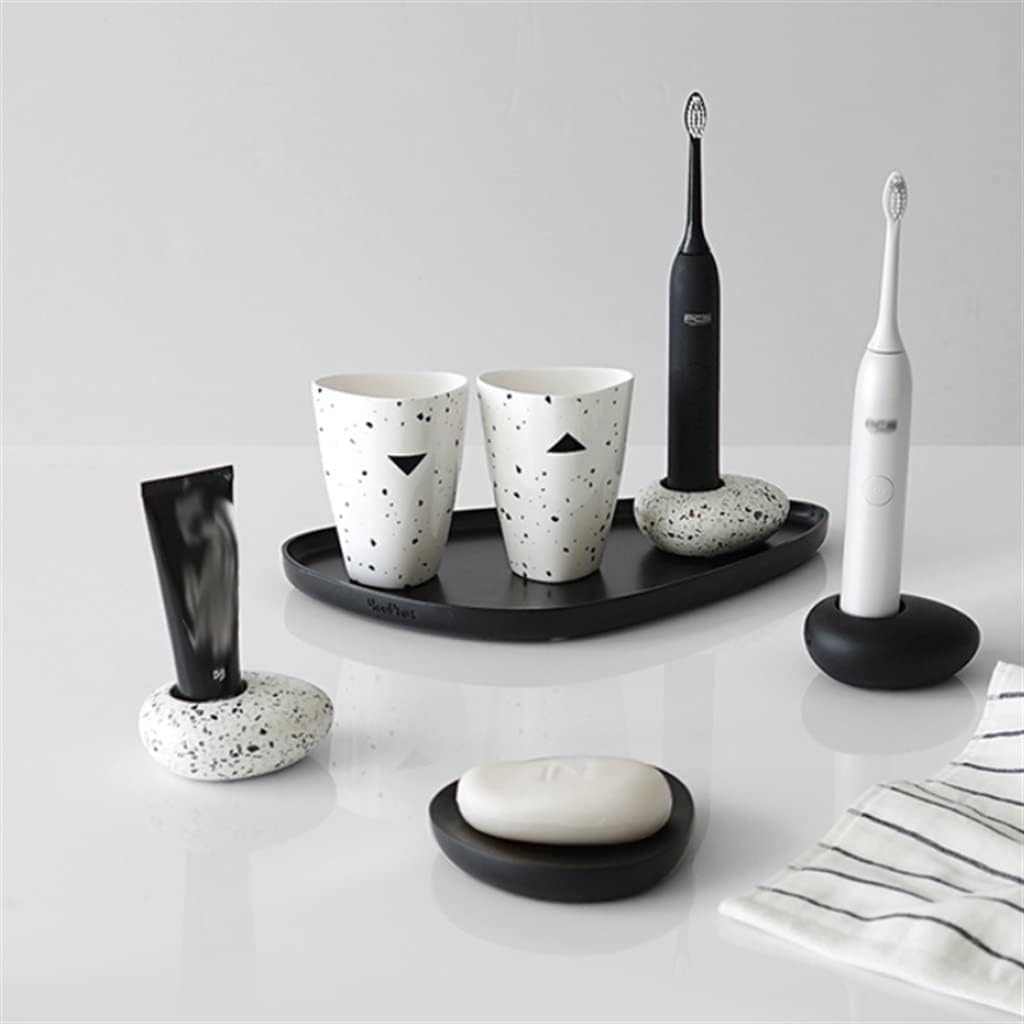 Bathroom Toothbrush Cup Ceramic Couple Brushing Cylinder Washing Cup Household Goods Set