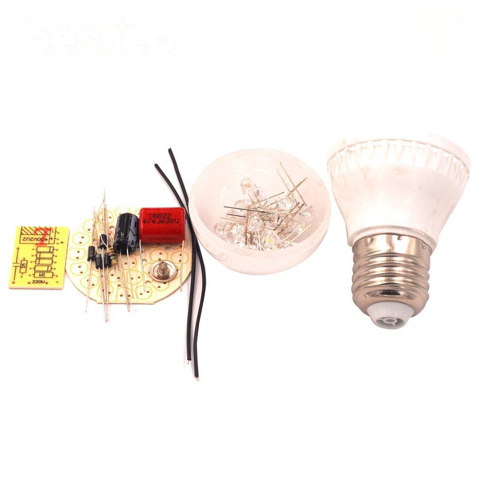 LED Energy Saving Lamp Kit Parts Universal Lamp Head LED Energy Saving Bulbs Practical Teaching