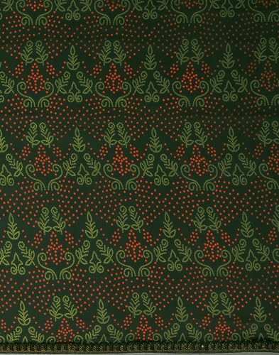 Image of SIRIL Women's Georgette Bandhani Printed Saree With Unstitched Blouse Piece