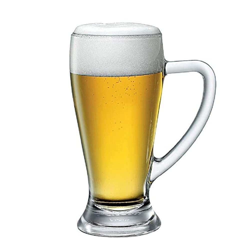 Italian Premium Glass Beer Mugs 400 ml Transparent Set of 12 (F# G.Bm, 12) — Amazon image 5