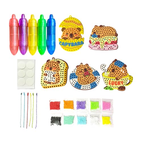 Kit de cuentas para niñas con bolígrafo dotting ergonómico para crear pulseras de abalorios