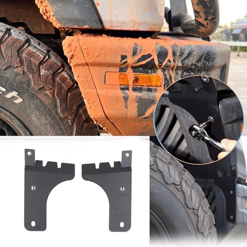 Image of 2PCS Mud Flaps Splash Guards Mudguards Mudflaps Compatible with INEOS Grenadier 2020-2024, Mud Guards Splash, No Drilling Mudguards Fenders Replacement (Front Wheel)