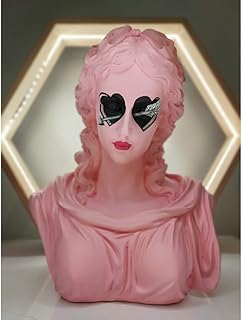 Large Hera Greek Statue, Hera Greek Bust, Pink Sculpture, Love is Blind Hera, Roman Statues, Greek Bust Statues, Large Sculpture