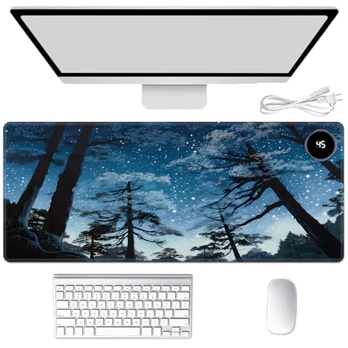Tapis de souris chauffant à 3 niveaux de température avec surface imperméable