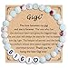 FIEEFX Gigi Gifts, Gigi Bracelet, Mother's Day Valentines Christmas Birthday Gifts for Grandma, Stocking Stuffers for Women Adults