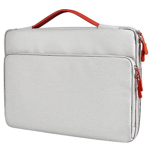 Louttary Bolsa de para Computadora PortáTil a Prueba de Golpes MaletíN de Mano Impermeable para Todas las Bolsas para Computadora PortáTil de 13 14 15 Pulgadas, Gris