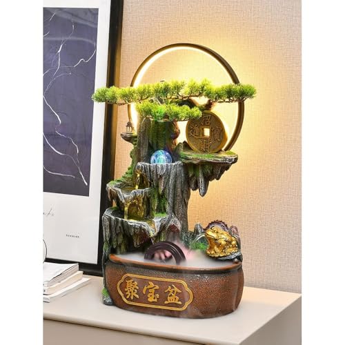 Fontaine d'eau de table d'intérieur en circulation pour salon et bureau