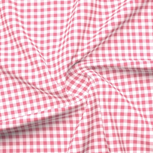 Image of MORADO Glace Cotton AC Comforter /Blanket /Quilt for Double Bed | Ultra Soft & Lightweight | All Season Reversible Comforter | Cozy Bedding for Home & Hotel | Size 90x100 Inches,White Pink Check,Double