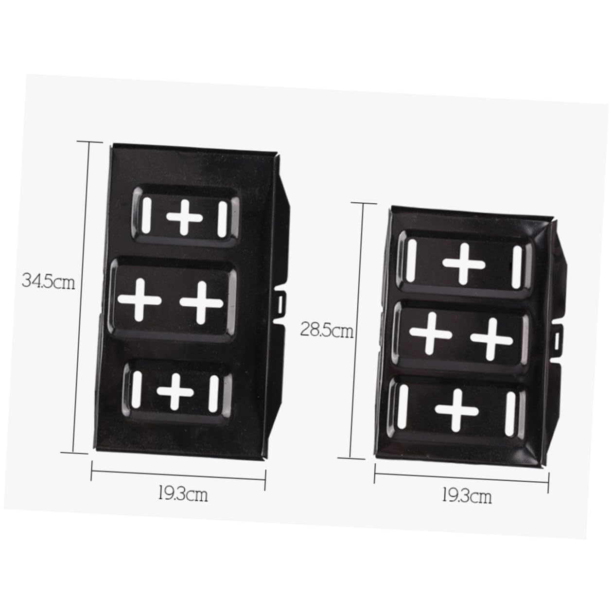 Supporto per Batteria per Auto Regolabile Grande da Staffa di Supporto per Batteria Custodia di Montaggio Metallo Robusto Capacità di Carico Elevata Slot Caratteri