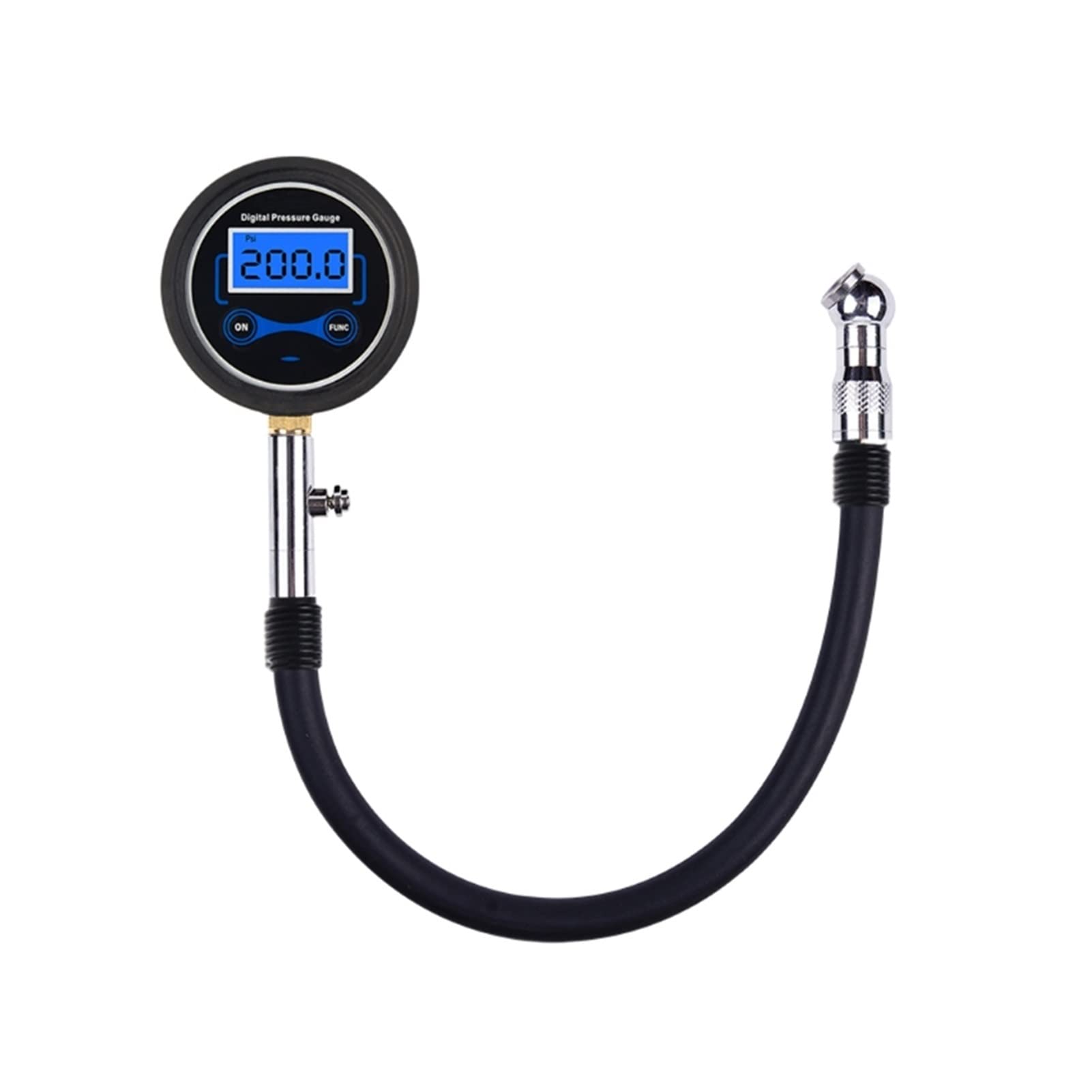 Manometro per Pneumatici Manometro per Pneumatici Display LCD con Adattatore per Tubo di prolunga (A)