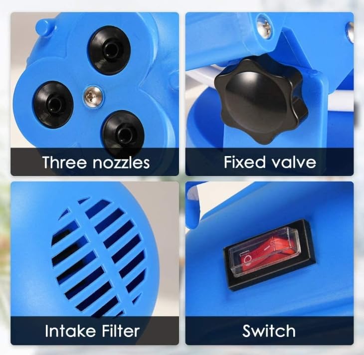 Nebulizzatore Disinfezione Professionale, Spruzzatore Elettrico, Spruzzatore Disinfettante per Luoghi Pubblici/Giardino/Industriale - Nebulizzatore da 5 L di Capacità per Disinfezione (Blu)