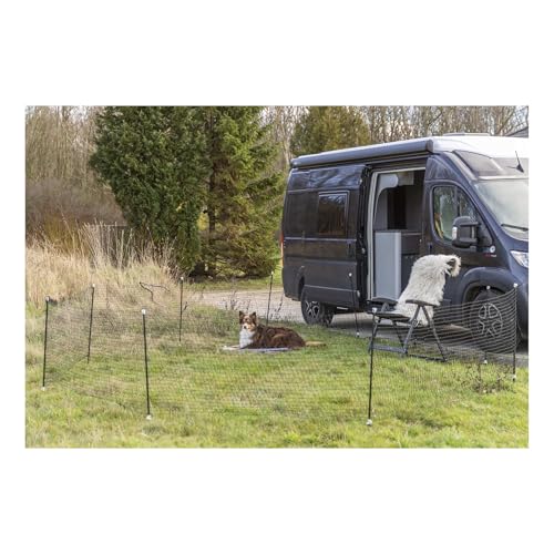 Trixie Mobiler Hundezaun - schwarz 15 m