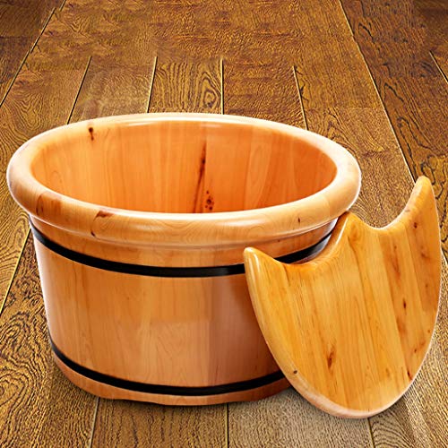 Cubeta de Madera para Baño de Pies 25x42 cm con Tapa miniatura 3