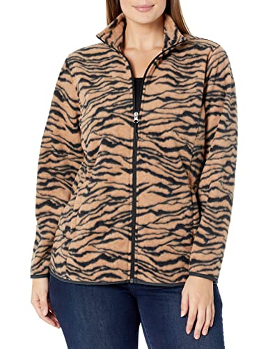 Image of Amazon Essentials Women's Classic-Fit Full-Zip Polar Soft Fleece Jacket, Outerwear Coat with Cuffs (Available in Plus Size)