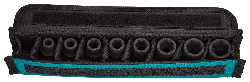 Makita E-02989 - Set di chiavi a bussola, 8 pezzi, 1/2"