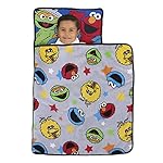 Sesame Street Adventures Blue, Yellow and Red Elmo, Big Bird, Oscar The Grouch and Cookie Monster Toddler Nap Mat - Image 2