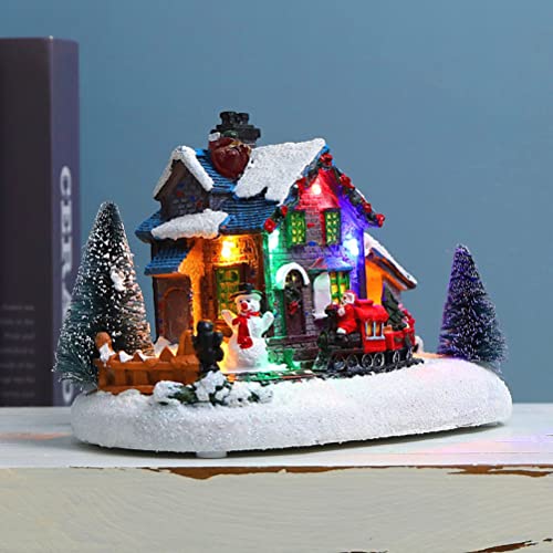 Adornos Navideños LED de resina con luz cálida para mesas y repisas 8