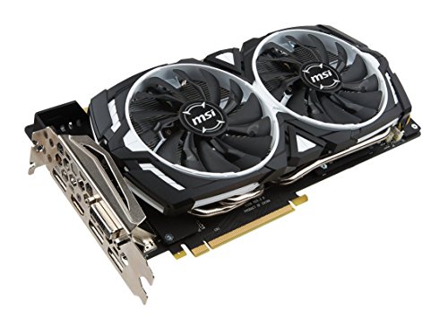Image of MSI Gaming GeForce GTX 1080 8GB GDDR5X SLI DirectX 12 VR Ready Graphics Card (GTX 1080 ARMOR 8G OC) (Renewed)