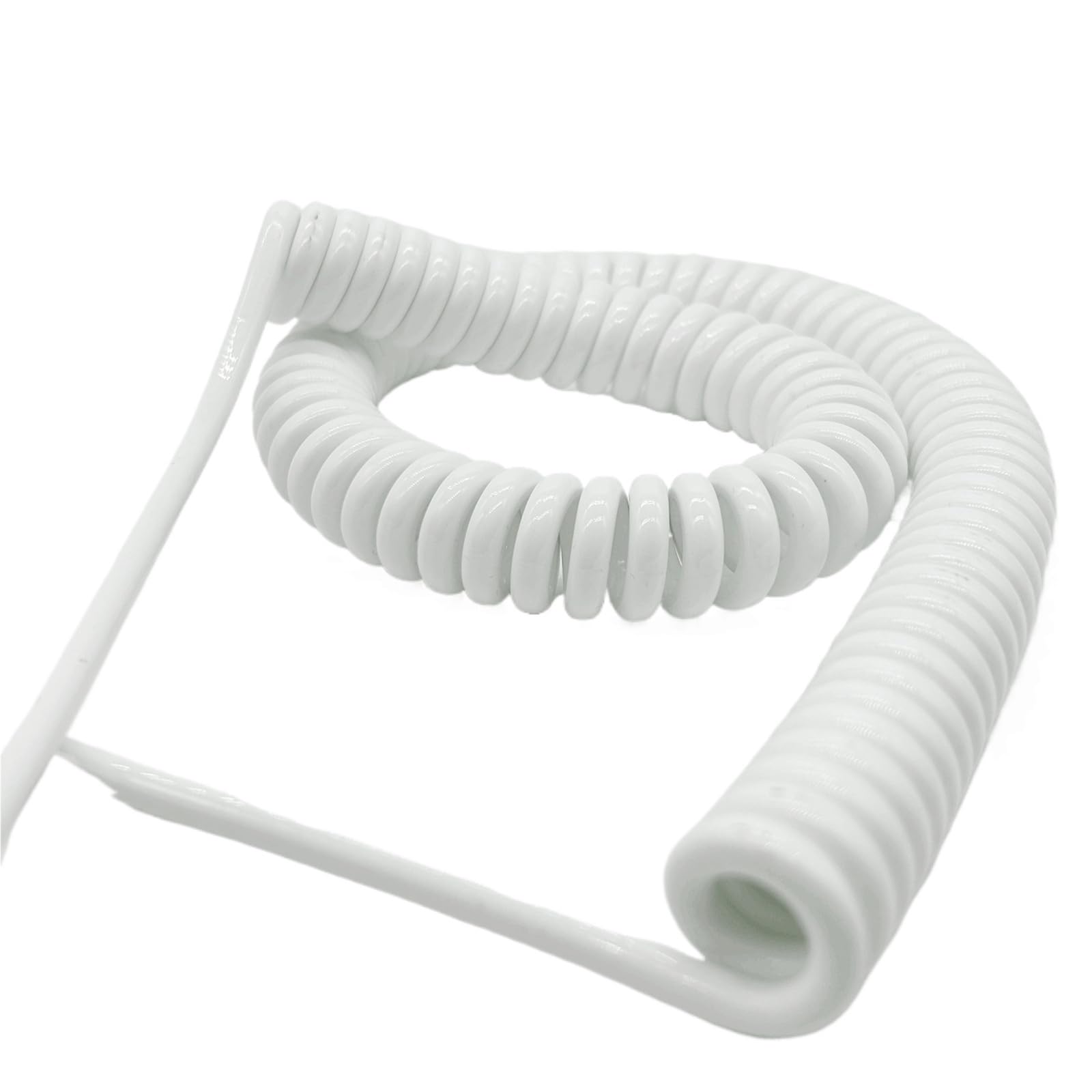 PULaif Spring Spiral Cable, 4mm2 11AWG Polyurethane Spiral Wire Stretch 3 meters Spring 2/3/4 Cores(2 Cores)